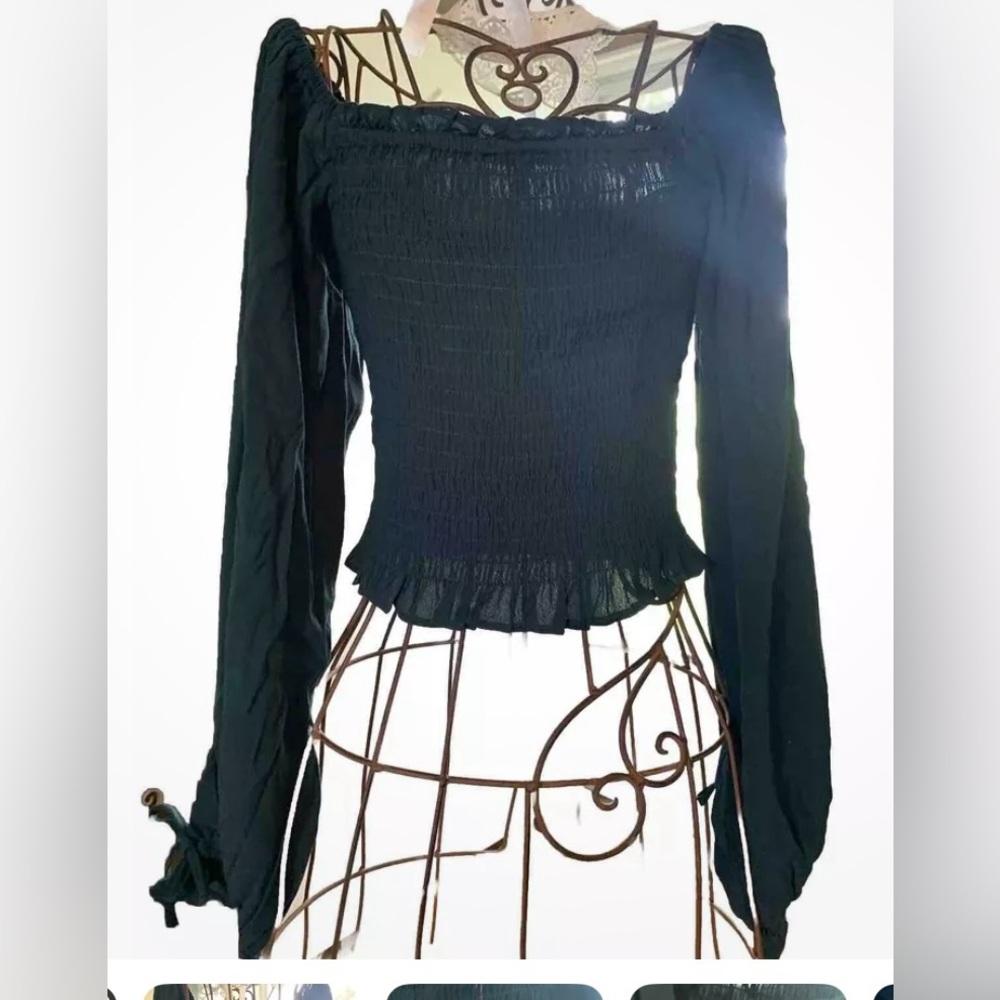 Olivaceous Smock Top - dark teal